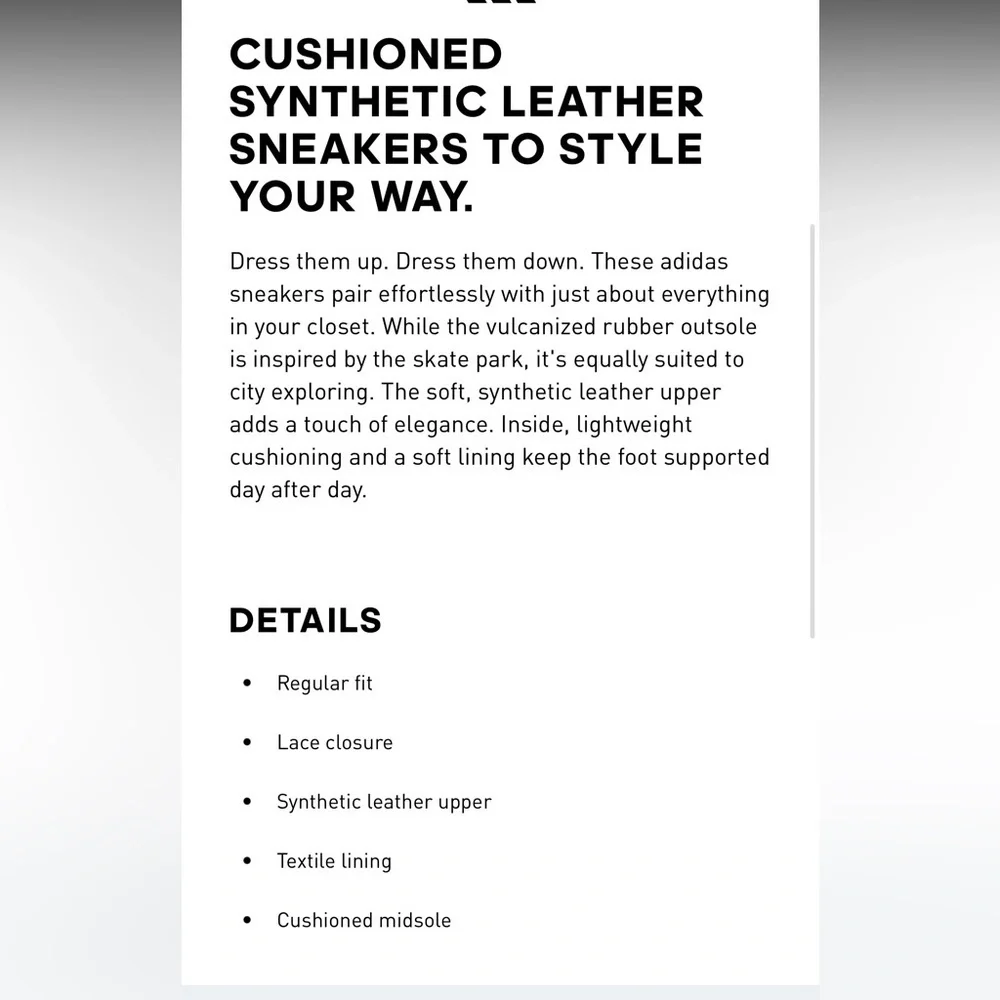 Adidas Women’s VL Court Sneaker - size 7.5 - brand new - Picture 6 of 6